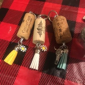 Cork keychains